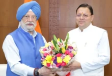 Uttarakhand News: मुख्यमंत्री पुष्कर सिंह धामी ने केंद्रीय मंत्री हरदीप सिंह पुरी से की मुलाकात, कमर्शियल सिलेंडर और प्राकृतिक आपदा को लेकर की चर्चा….